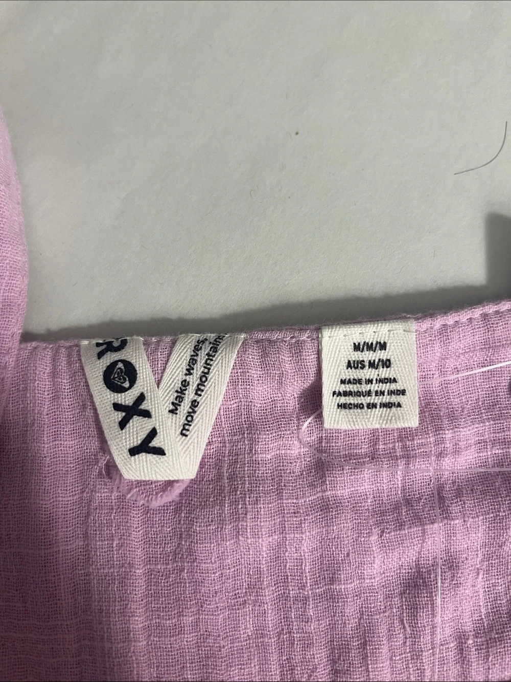 Roxy Lavender Cropped Peplum Tank Top